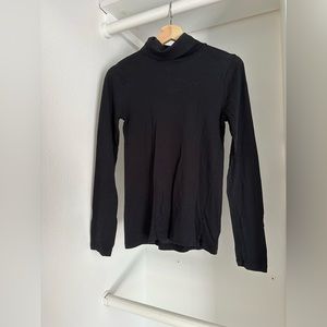 J. Crew Black Tissue Turtleneck Size Small